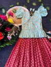 Ajd 8093 Heavy Pure Banarasi Tissue Silk Kids Lehenga Choli